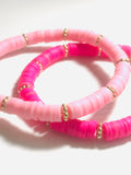 Flower Clay Beaded Bracelet