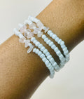 Audrey Rose Quartz Seed Beaded Bracelet