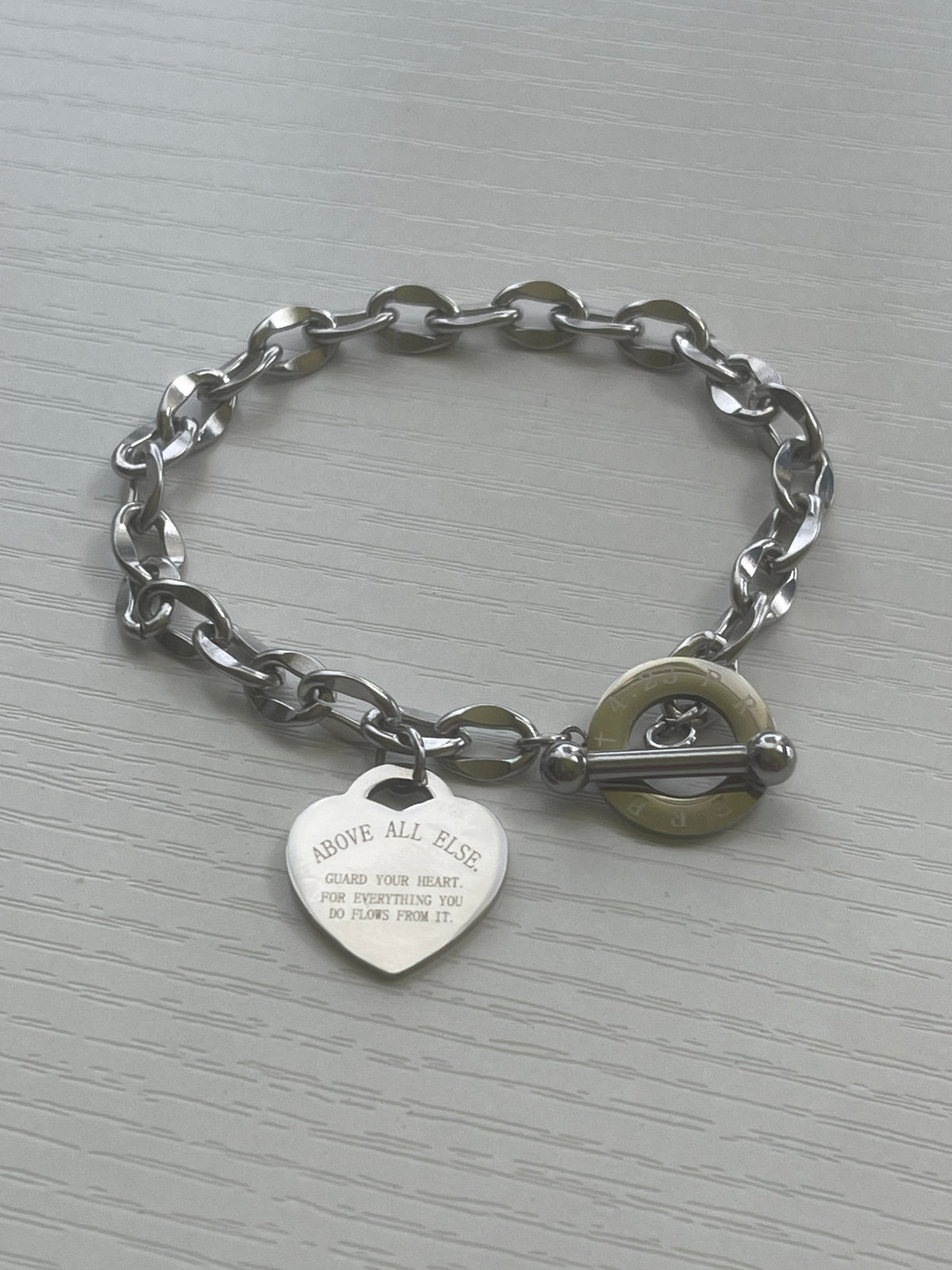 Guard Your Heart Charm Bracelet