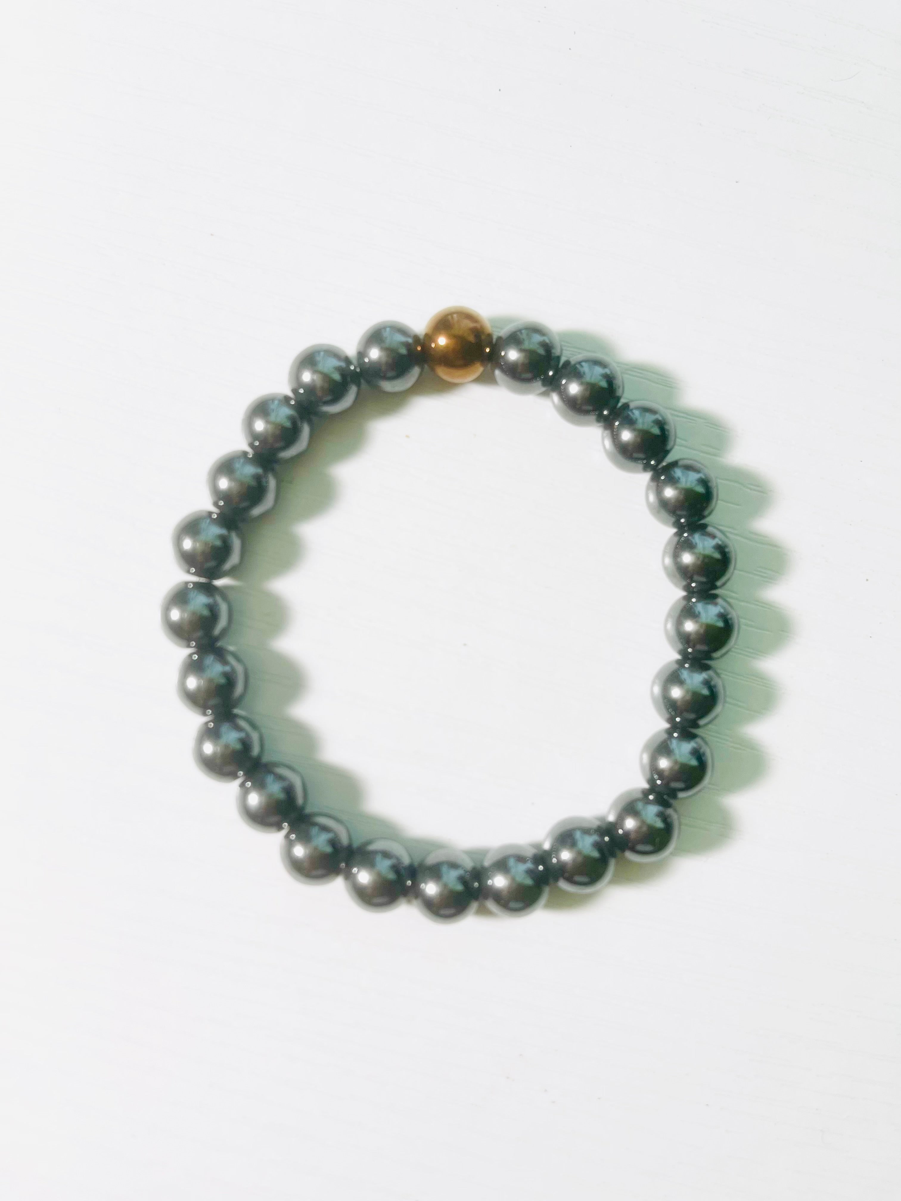 Orion Hematite Beaded Bracelet