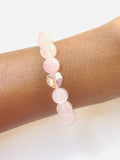 Love Rose Quartz Beaded Bracelet