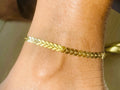 Susie Golden Chevron Anklet