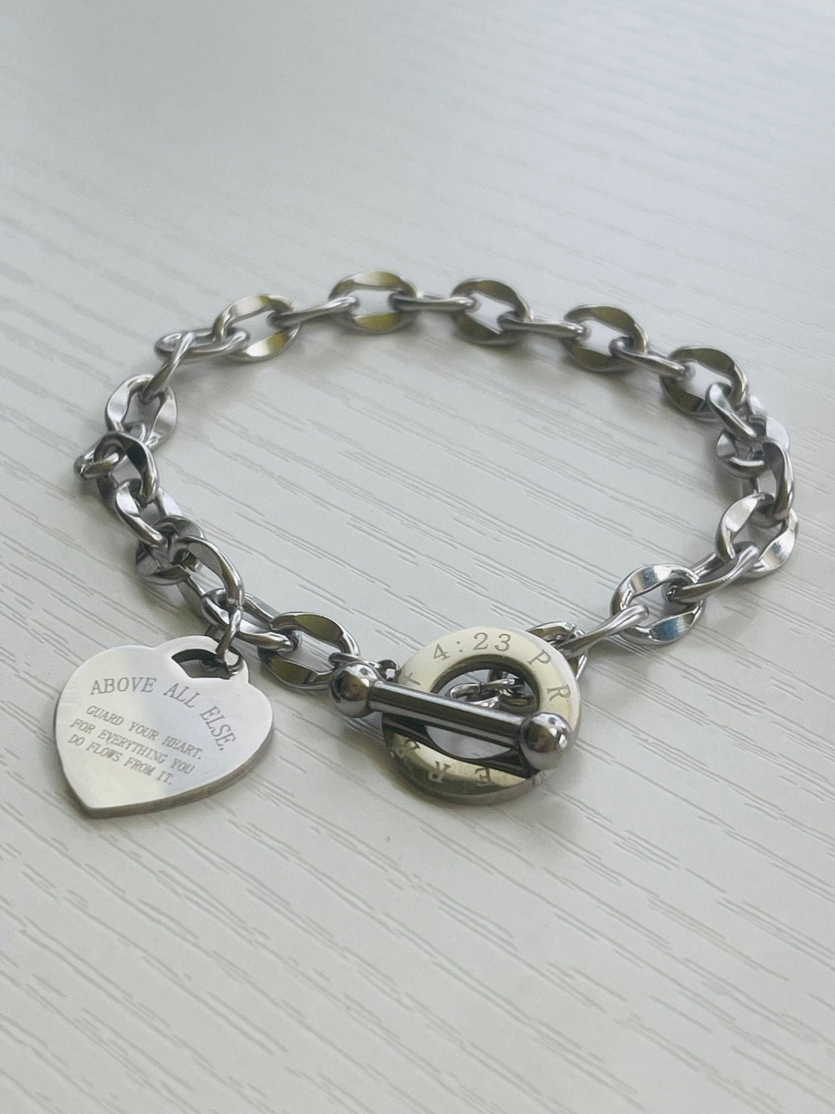 Guard Your Heart Charm Bracelet