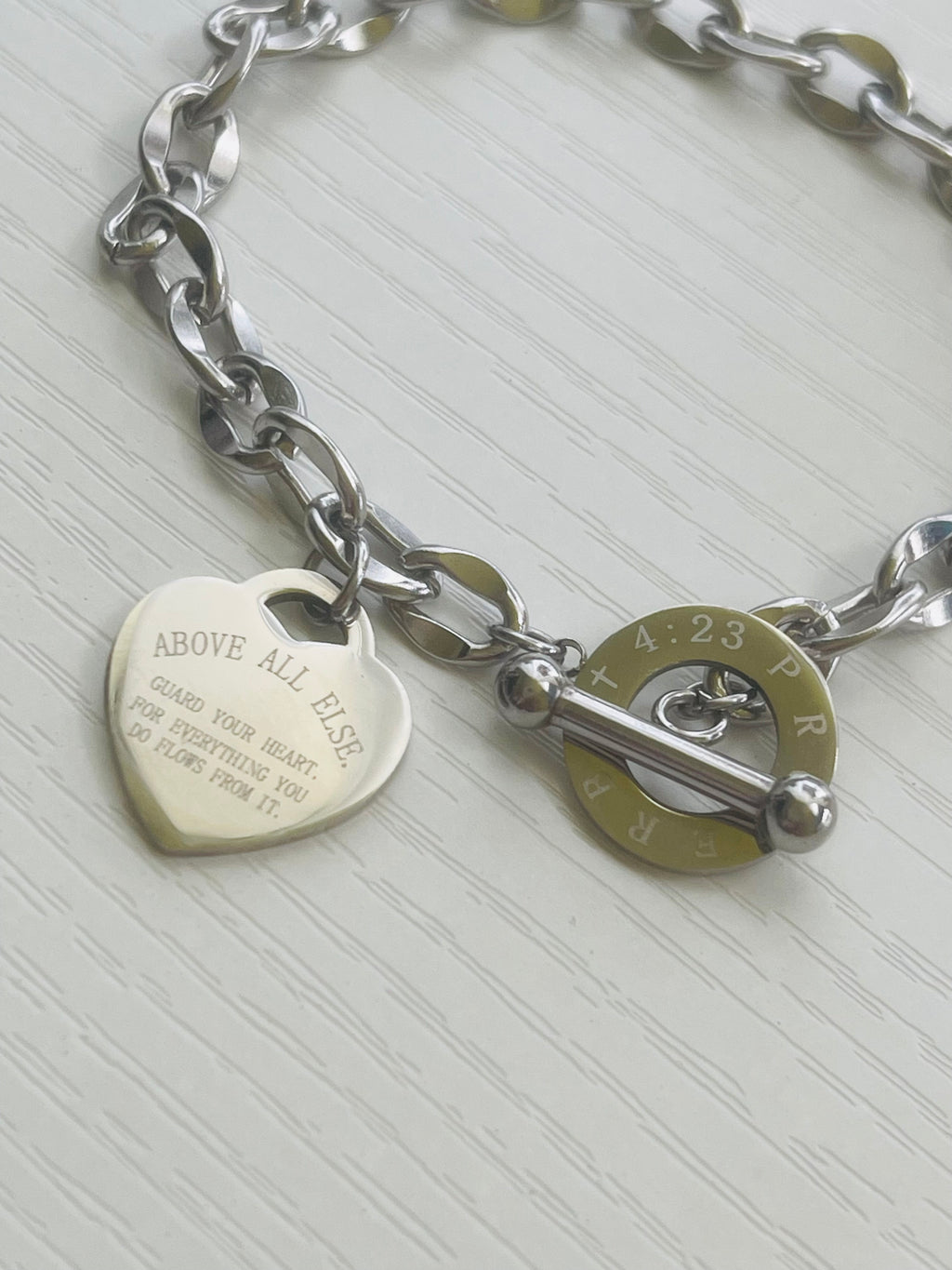 Guard Your Heart Charm Bracelet