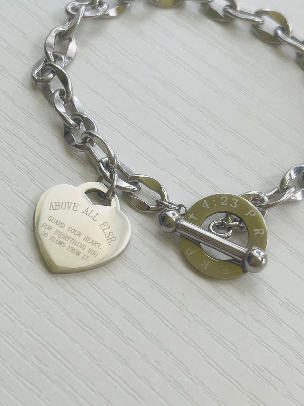 Guard Your Heart Charm Bracelet