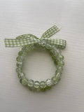 Green Crackle Bracelet Set