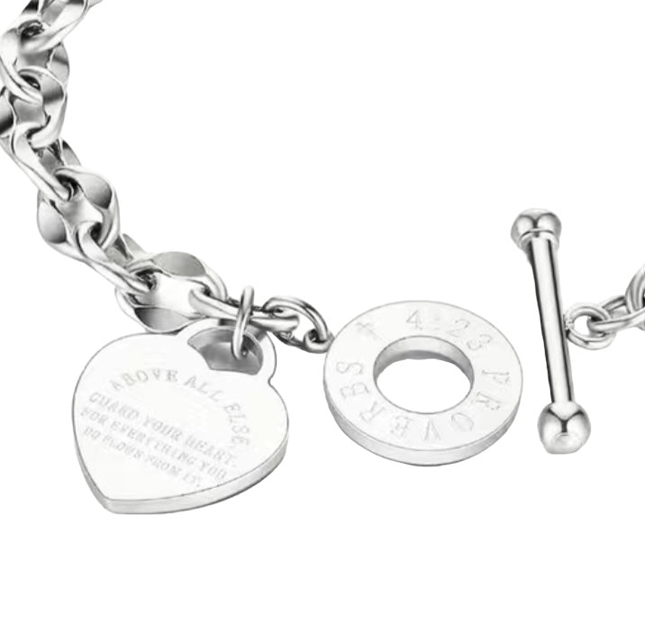 Guard Your Heart Charm Bracelet