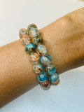 Coral Beaded Bracelet