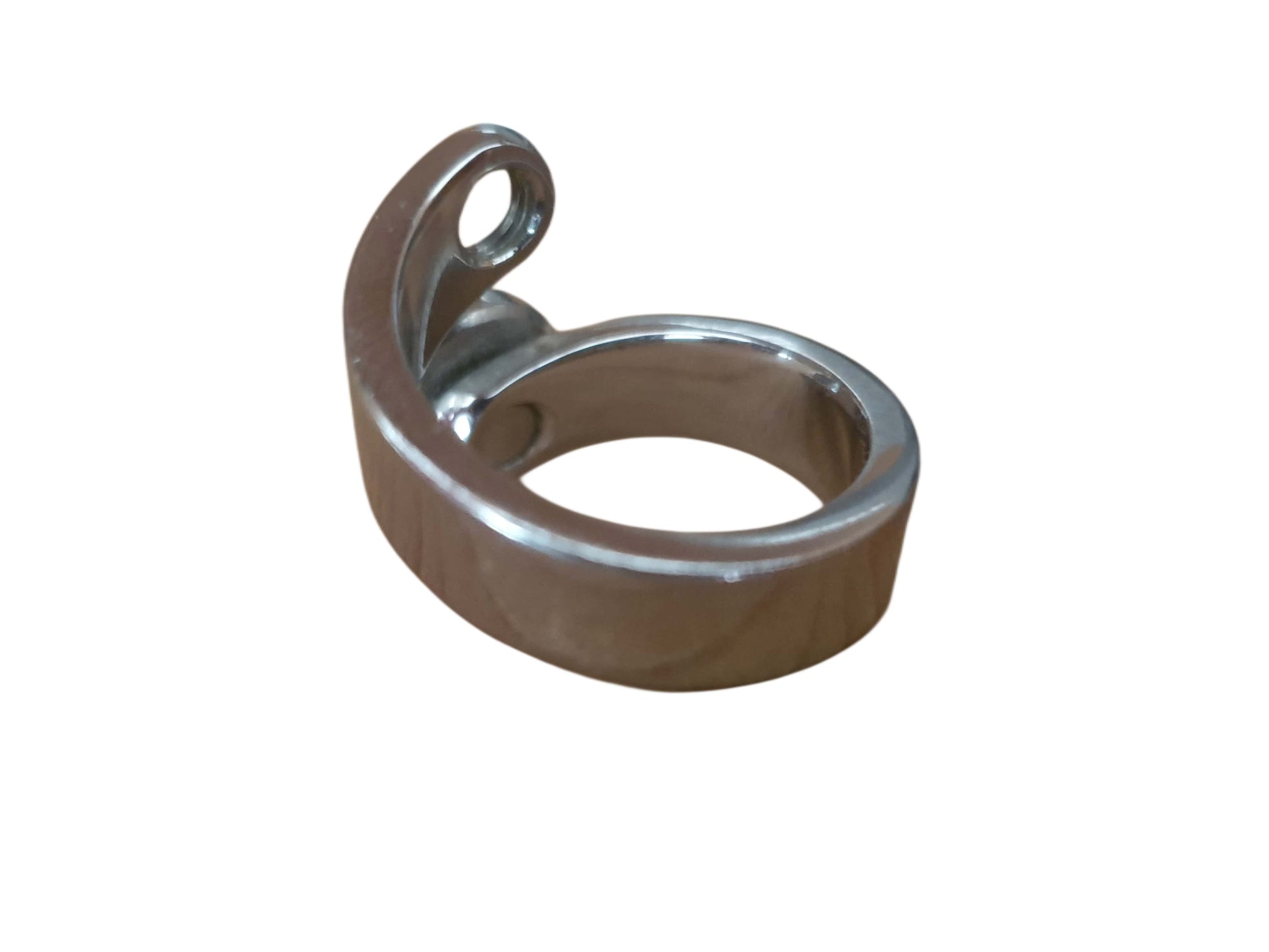 Forgestone Åben Ring med Grøn Sten – Elegant Justerbart Design