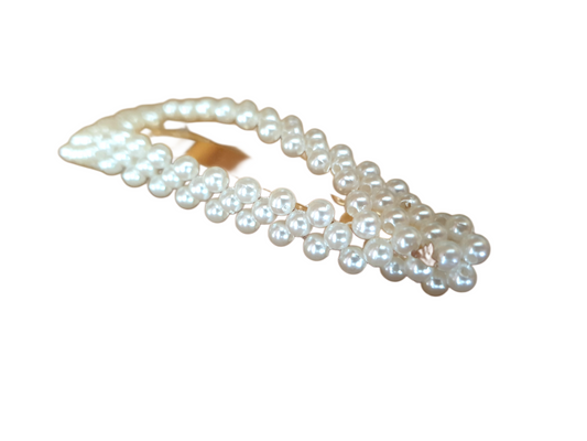 PearlElegance Hårspænde med Perler – Klassisk og Feminint Design