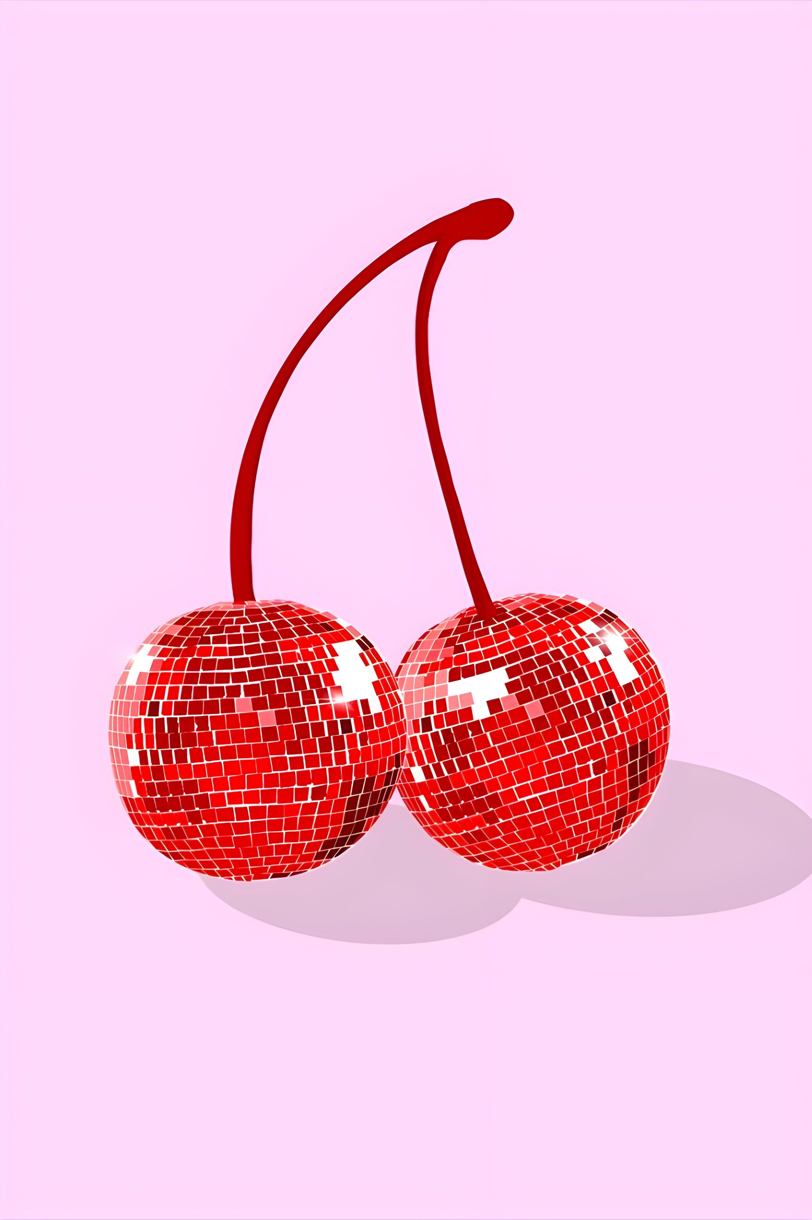 Pink Cherry Wall Art - Download